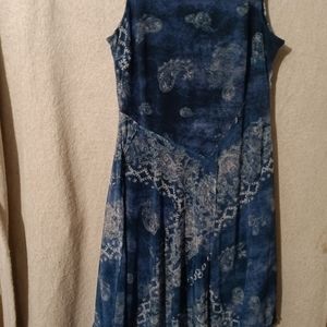 Dress vera Wang blue asymmetrical
